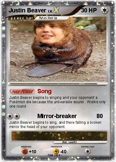 Pokemon Justin Beaver