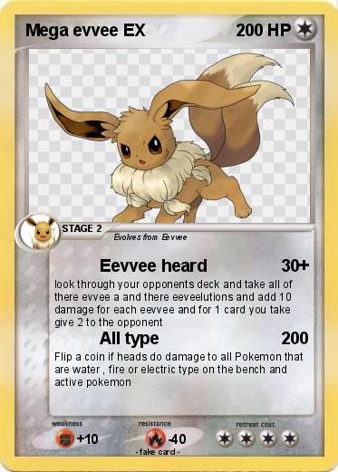 Pokemon Mega evvee EX