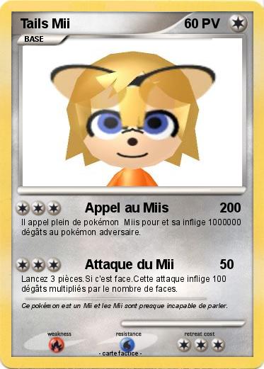 Pokemon Tails Mii