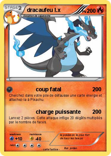 Pokemon dracaufeu l.x