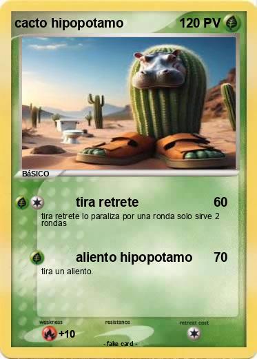 Pokemon cacto hipopotamo