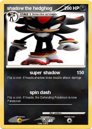 Pokemon shadow the hedghog