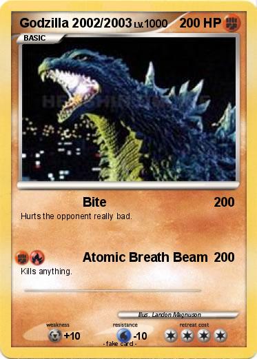 Pokemon Godzilla 2002/2003