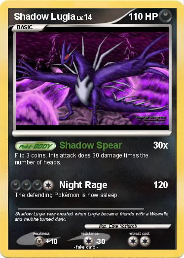 Pokemon Shadow Lugia
