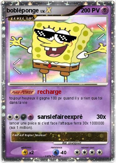 Pokemon bobléponge