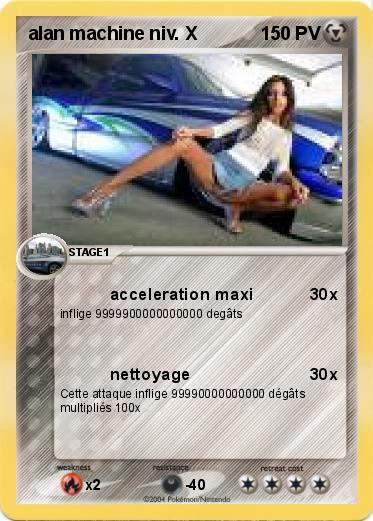 Pokemon alan machine niv. X