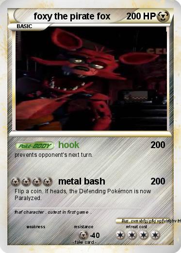 Pokemon foxy the pirate fox