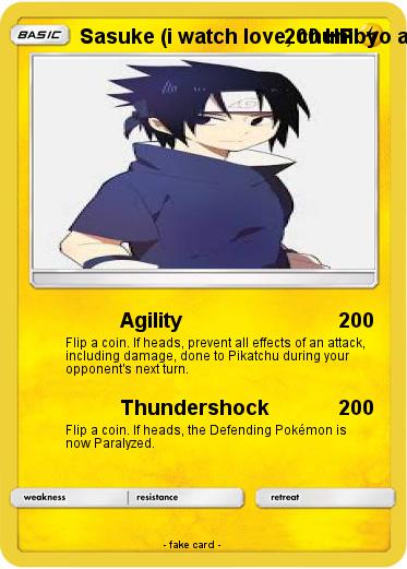 Pokemon Sasuke (i watch love, chunibyo and other delusions)