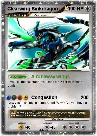Pokemon Clearwing Sinkdragon
