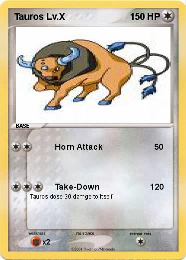 Pokemon Tauros Lv.X