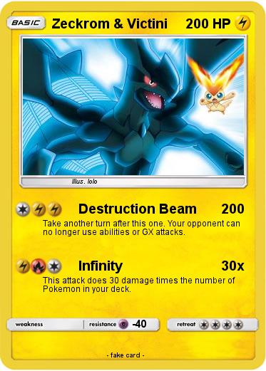 Pokemon Zeckrom & Victini