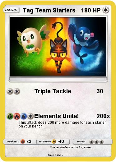 Pokemon Tag Team Starters