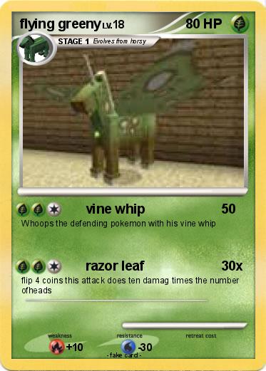 Pokemon flying greeny