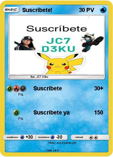 Pokemon Suscríbete!