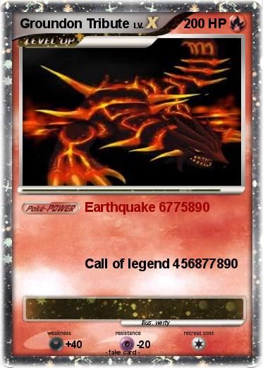 Pokemon Groundon Tribute