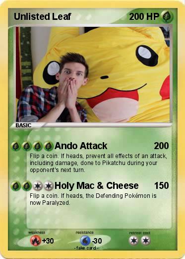 Pokemon Unlisted Leaf