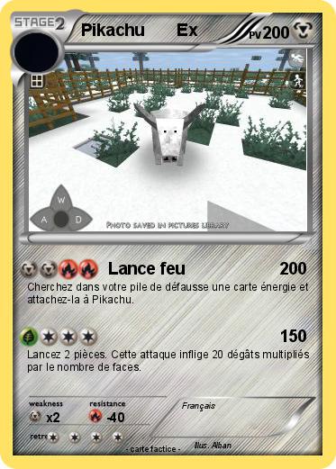 Pokemon Pikachu       Ex