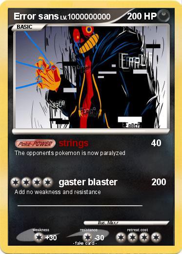Pokemon Error sans