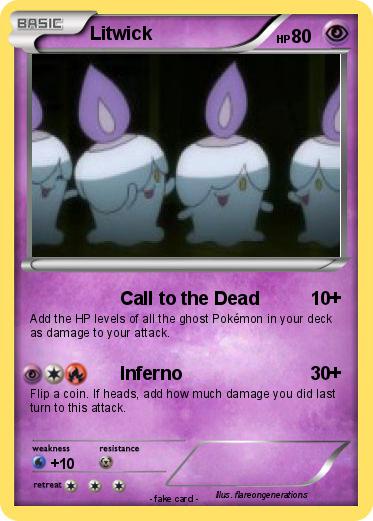 Add the HP levels of all the ghost Pokémon in your deck as damage to your a...