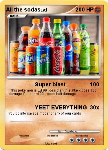 Pokemon All the sodas