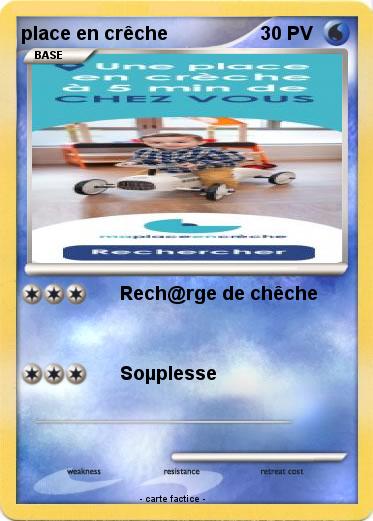 Pokemon place en crêche