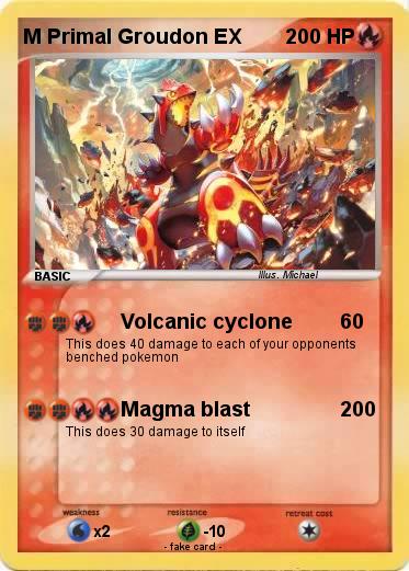 Pokemon M Primal Groudon EX