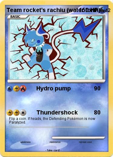 Pokemon Team rocket’s rachiu (water form)