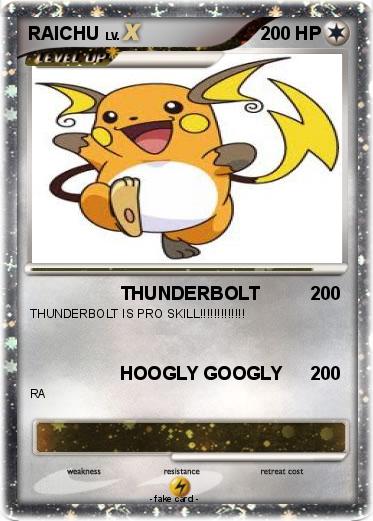 Pokemon RAICHU
