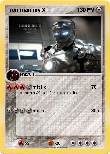 Pokemon iron man niv X