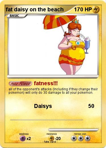 Pokemon fat daisy on the beach