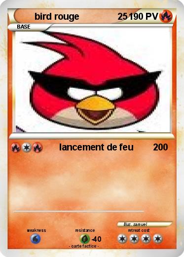 Pokemon bird rouge               25