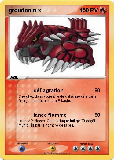Pokemon groudon n x