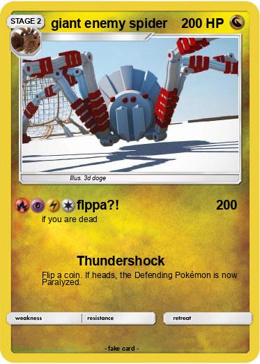 Pokemon giant enemy spider