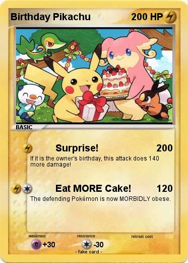 Pokemon Birthday Pikachu