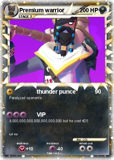 Pokemon Premium warrior