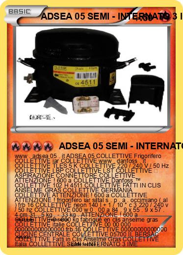 Pokemon ADSEA 05 SEMI - INTERNATO 3 IME