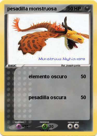 Pokemon pesadilla monstruosa