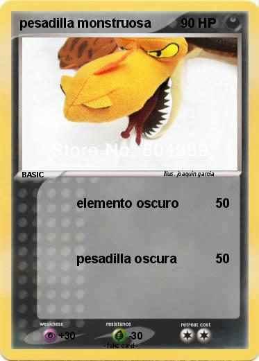 Pokemon pesadilla monstruosa