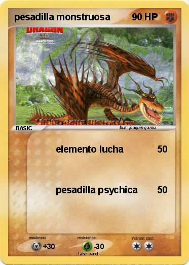 Pokemon pesadilla monstruosa