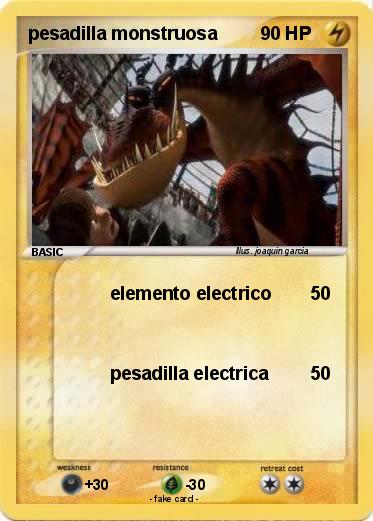 Pokemon pesadilla monstruosa