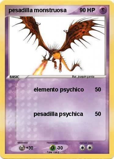 Pokemon pesadilla monstruosa