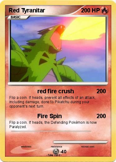 Pokemon Red Tyranitar