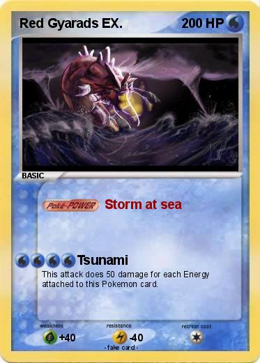 Pokemon Red Gyarads EX.