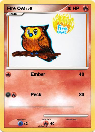Pokemon Fire Owl