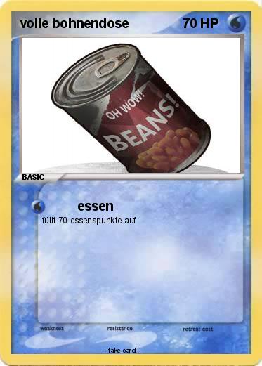 Pokemon volle bohnendose