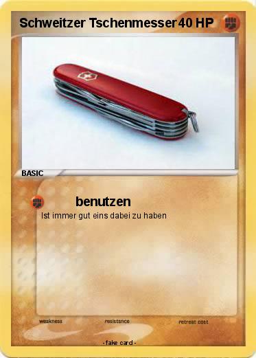 Pokemon Schweitzer Tschenmesser
