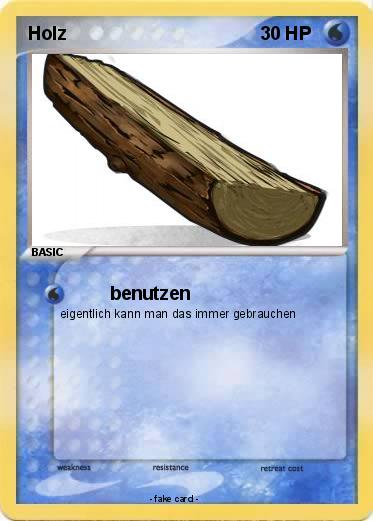 Pokemon Holz