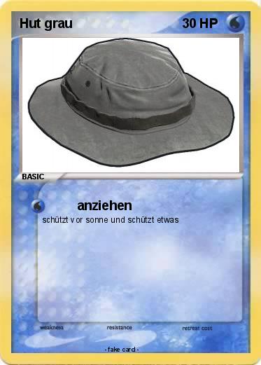 Pokemon Hut grau