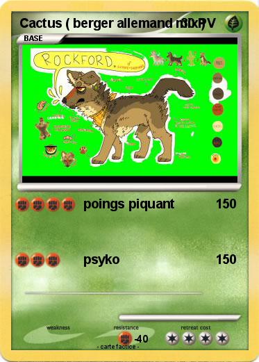 Pokemon Cactus ( berger allemand mix )