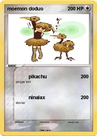 Pokemon moemon doduo